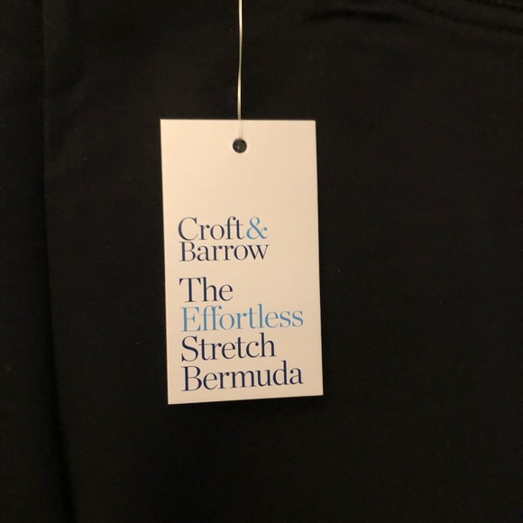 CROFT & BARROW Bermuda Shorts Size 4 Regular Black Pull On Womens New - Picture 4 of 12